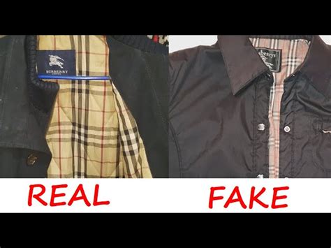 how to tell real burberry jacket